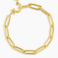 18k gold XL sized chain bracelet from the jewelry brand Gorjana.