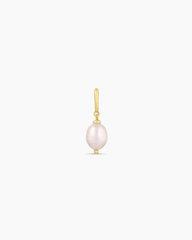 Pink Pearl Parker Charm - Gold / Pink Freshwater Pearl