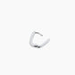 Silver plated single huggie earring from the jewelry brand Gorjana.