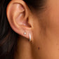 18k gold plated single huggie earring from the jewelry brand Gorjana.