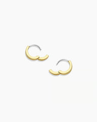 18k gold huggie earrings from the jewelry brand Gorjana.