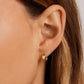 18k gold huggie earrings from the jewelry brand Gorjana.