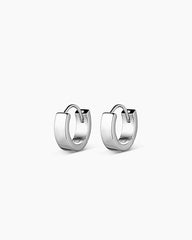 Silver plated huggie earrings from the jewelry brand Gorjana.