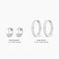 Silver plated huggie earrings from the jewelry brand Gorjana.