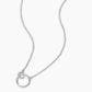 Silver plated adjustable necklace from the jewelry brand Gorjana.
