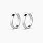 Silver plated Rose Hoop Earrings from the jewelry brand Gorjana.