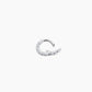Single silver huggie earring from the jewelry brand Gorjana.