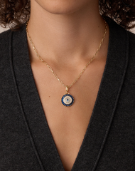 Vintage Evil Eye Coin Parker Charm