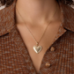 Vintage Heart Dot Parker Charm