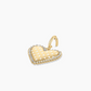 Vintage Heart Dot Parker Charm