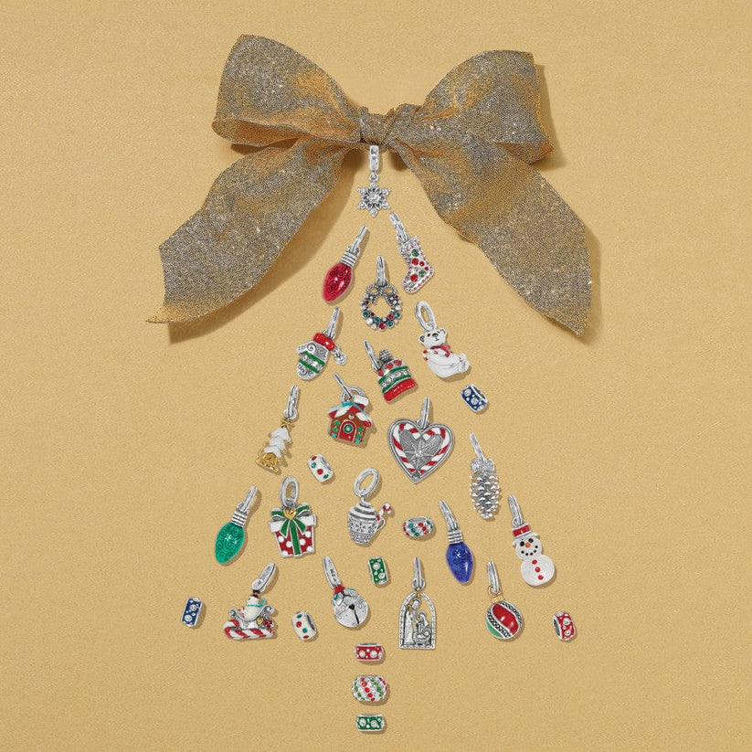 Green Dottie Spaced Holiday Charm