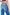 Women's blue dad jeans.