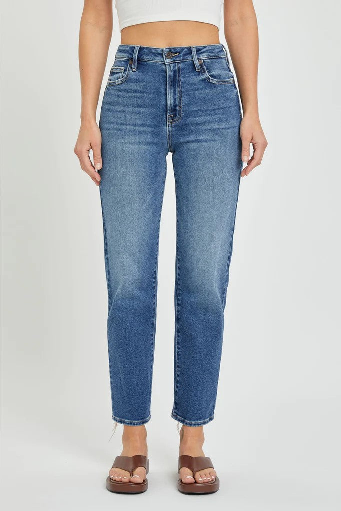 Daisy Mercantile Tracey Medium Wash Straight Jeans