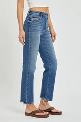 Daisy Mercantile Tracey Medium Wash Straight Jeans
