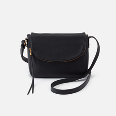 Fern Messenger Crossbody Bag - Black - HOBO Brand.