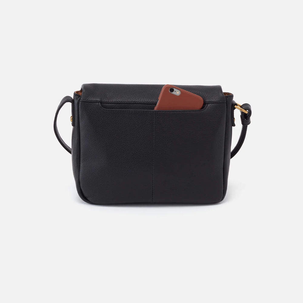 Fern Messenger Crossbody Bag - Black - HOBO Brand.