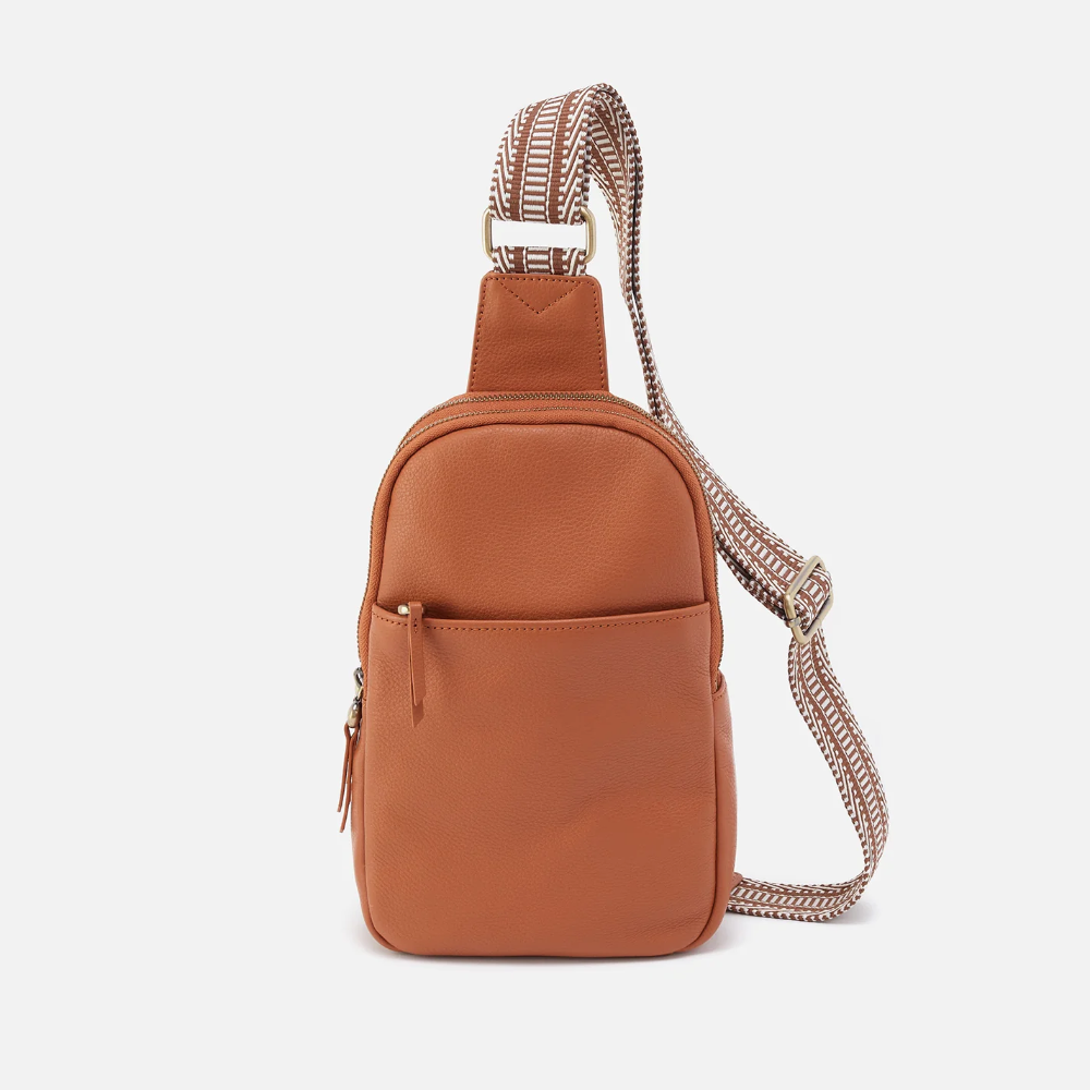 Cass Sling in Pebbled Leather - Butterscotch - From HOBO Brand.