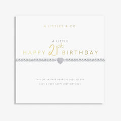 A Little Happy 21st Bracelet Card View