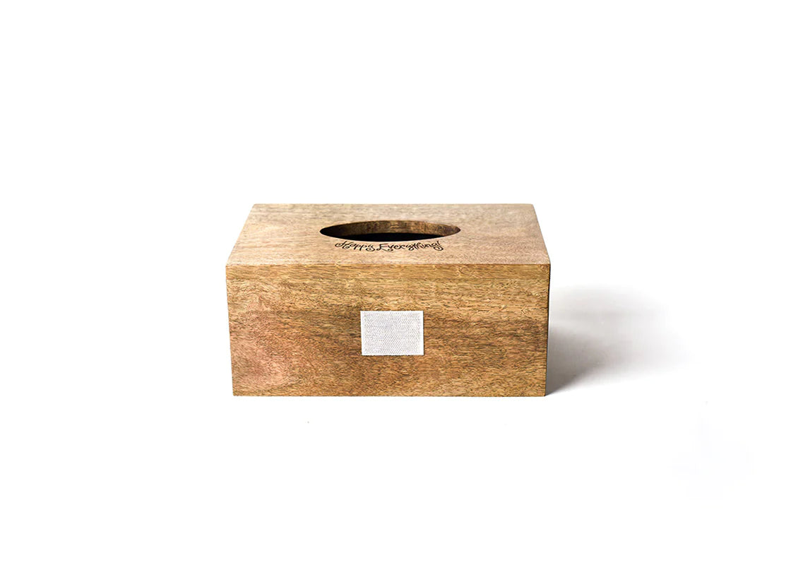 Happy Everything Rectangle Wood Tissue Box