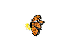 Happy Everything Monarch Mini Butterfly Attachment.