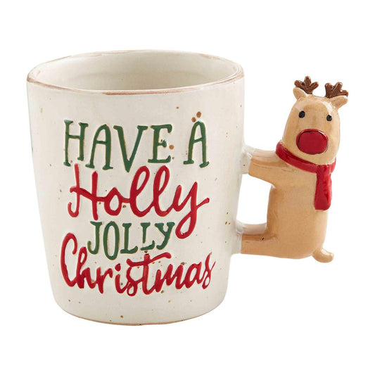 Reindeer Handle Christmas Mug 1200