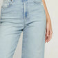 Hidden LOGAN LIGHT WASH CLEAN CLASSIC STRETCH DAD JEAN - Light Blue