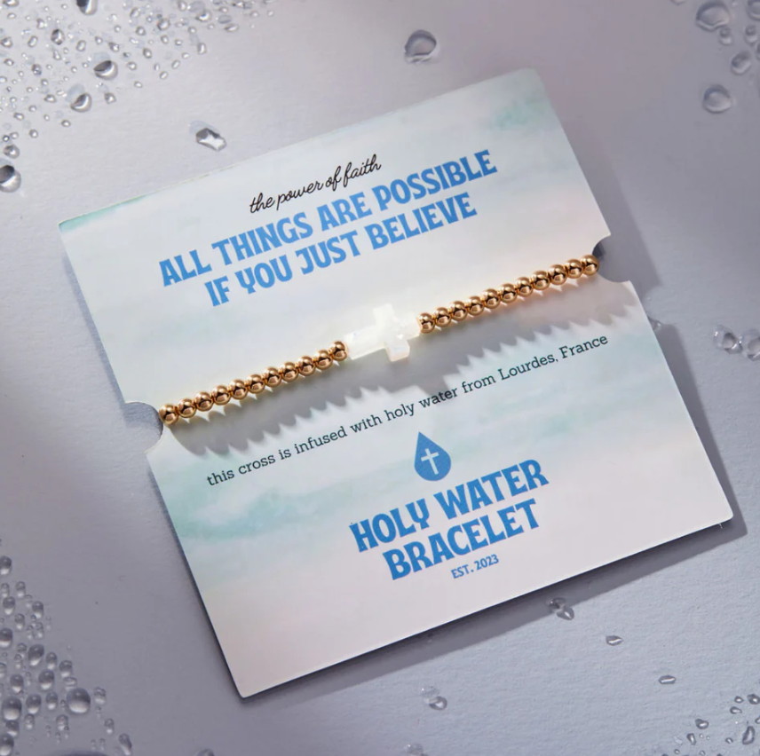 Holy Water Cross Bracelet