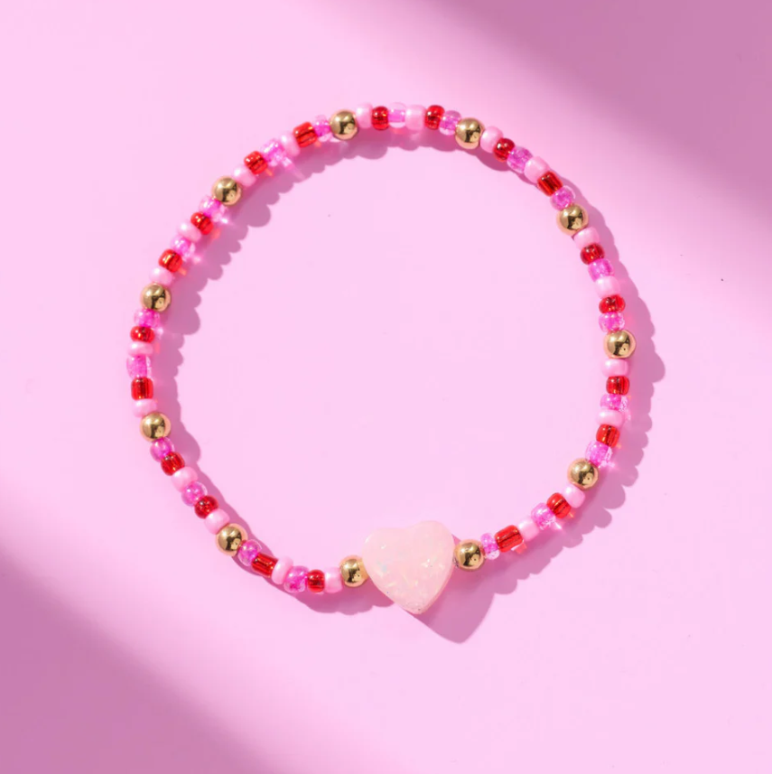 Holy Water Endless Love Heart Bracelet In Gold