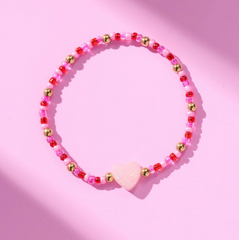 Holy Water Endless Love Heart Bracelet In Gold