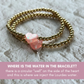 Holy Water Endless Love Heart Bracelet In Gold