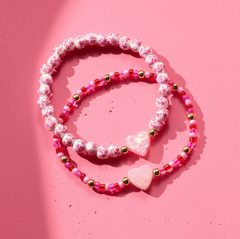 Holy Water Endless Love Heart Bracelet In Gold