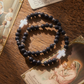 Holy Water Men's Lava Rock Bracelet In Silver
