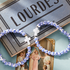 Porcelain Cross Bracelet