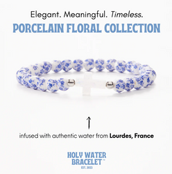 Holy Water Porcelain Cross Bracelet