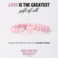 Holy Water Porcelain Heart Bracelet In Gold