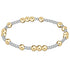 Hope Unwritten 5mm Bead Bracelet - Mixed Metal - enewton
