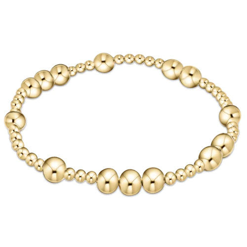 Hope Unwritten 6mm Bead Bracelet - Gold - Enewton