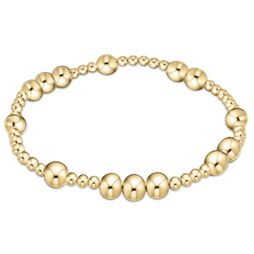 Hope Unwritten 6mm Bead Bracelet - Gold - Enewton