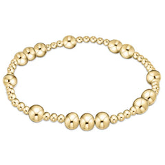 Hope Unwritten 6mm Bead Bracelet - Gold - Enewton