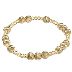 Hope Unwritten Dignity 6mm Bead Bracelet - Gold Front View