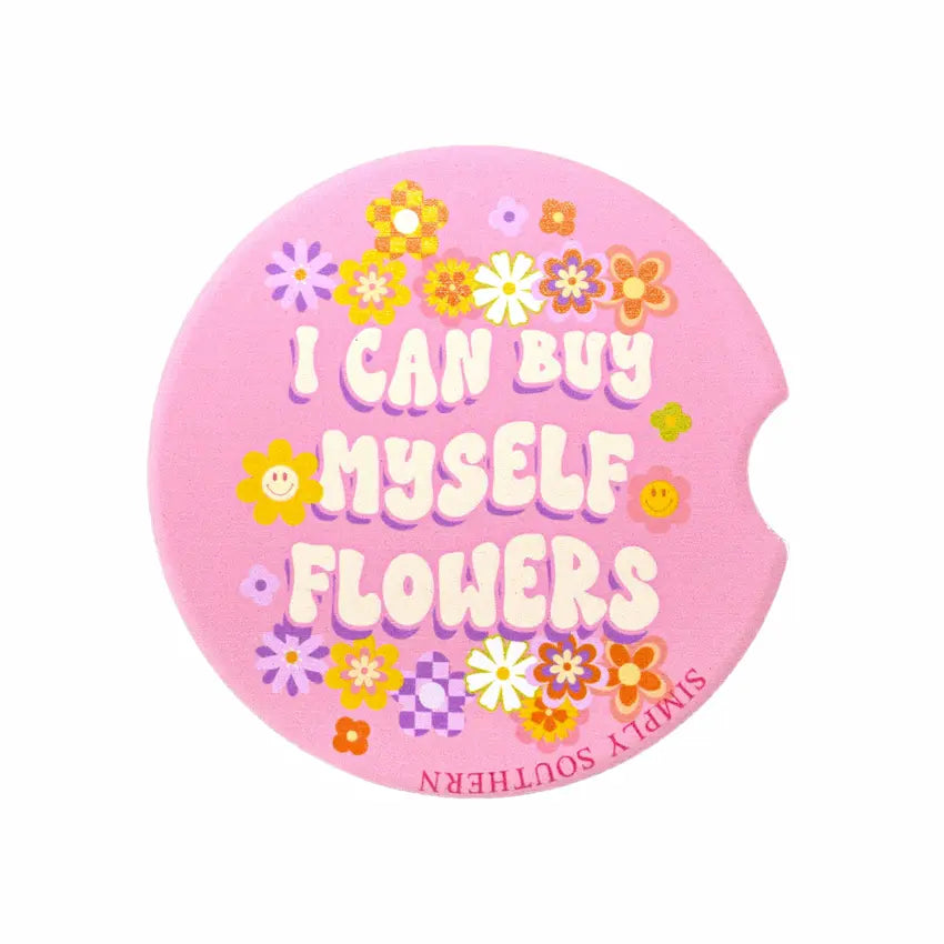 Car Coaster Buy Myself Flowers