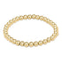 Classic Gold 5mm Bead Bracelet Front View