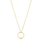 16" Necklace Gold - Halo Gold Charm