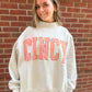 Cincy Embroidered Mockneck Sweatshirt