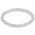 Classic Sterling 5mm Bead Bracelet Front View