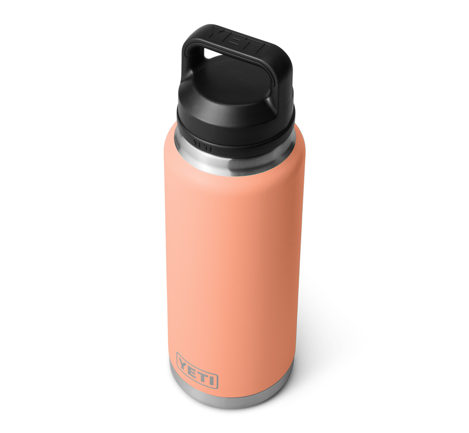 YETI Rambler 36 oz Bottle With Chug Cap in the color Low Country Peach.