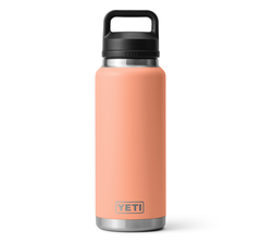 YETI Rambler 36 oz Bottle With Chug Cap in the color Low Country Peach.