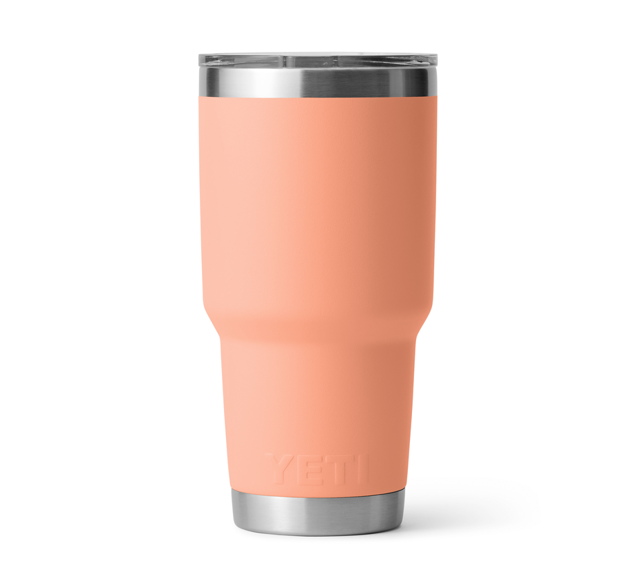 YETI Rambler 30 oz Tumbler With Magslider Lid in the color Low Country Peach.
