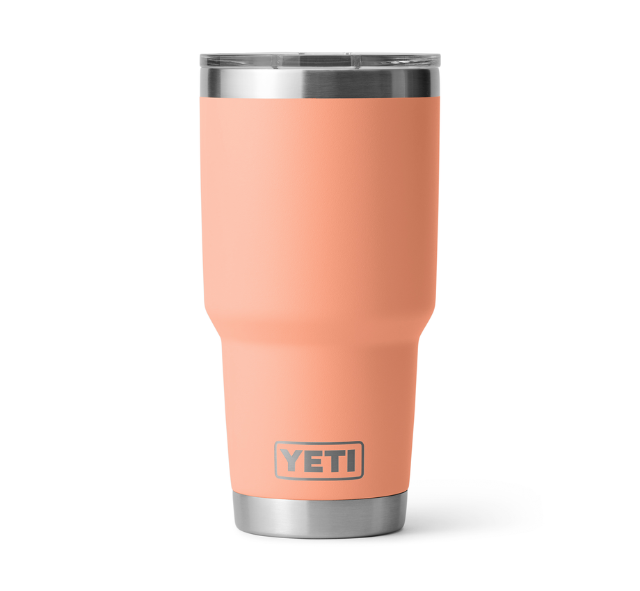 YETI Rambler 30 oz Tumbler With Magslider Lid in the color Low Country Peach.