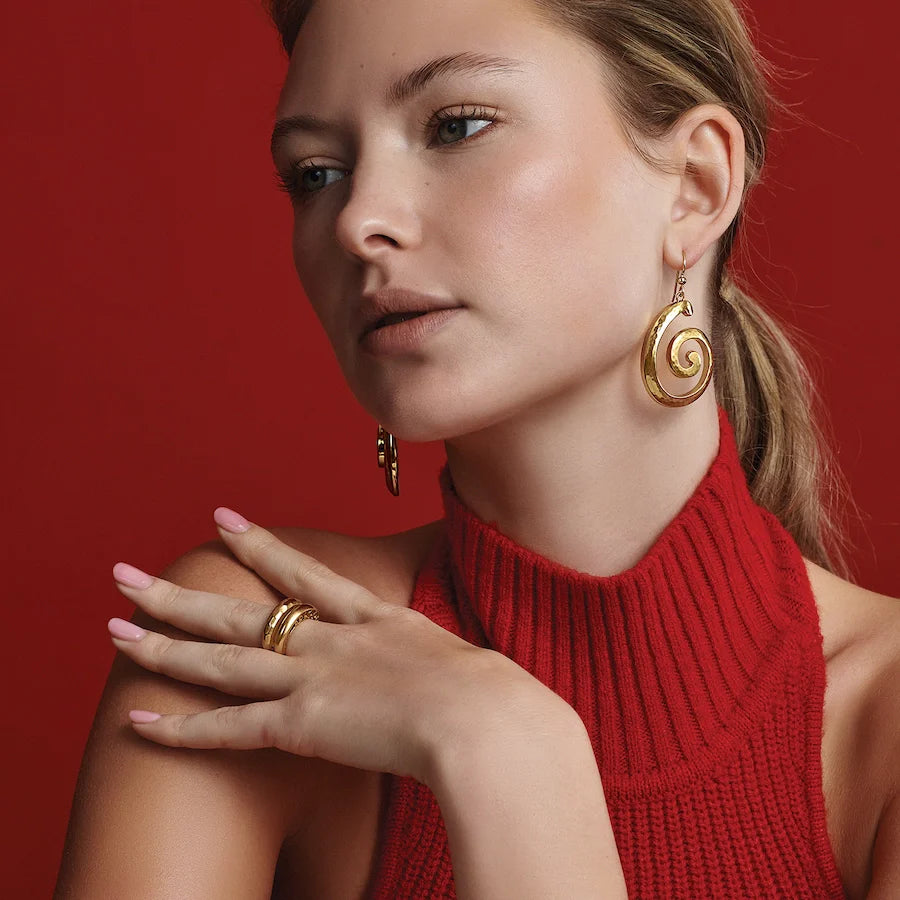 Inner Circle Gold Double Ring - From Brighton Jewelry